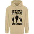 Dad With Two Daughters Funny Fathers Day Mens 80% Cotton Hoodie Sand