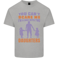 Dad With Two Daughters Funny Fathers Day Mens Cotton T-Shirt Tee Top Sports Grey