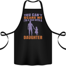 Dad With a Daughter Funny Fathers Day Cotton Apron 100% Organic Black