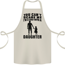 Dad With a Daughter Funny Fathers Day Cotton Apron 100% Organic Natural