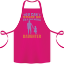 Dad With a Daughter Funny Fathers Day Cotton Apron 100% Organic Pink