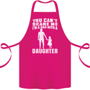 Dad With a Daughter Funny Fathers Day Cotton Apron 100% Organic Pink