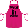 Dad With a Daughter Funny Fathers Day Cotton Apron 100% Organic Pink