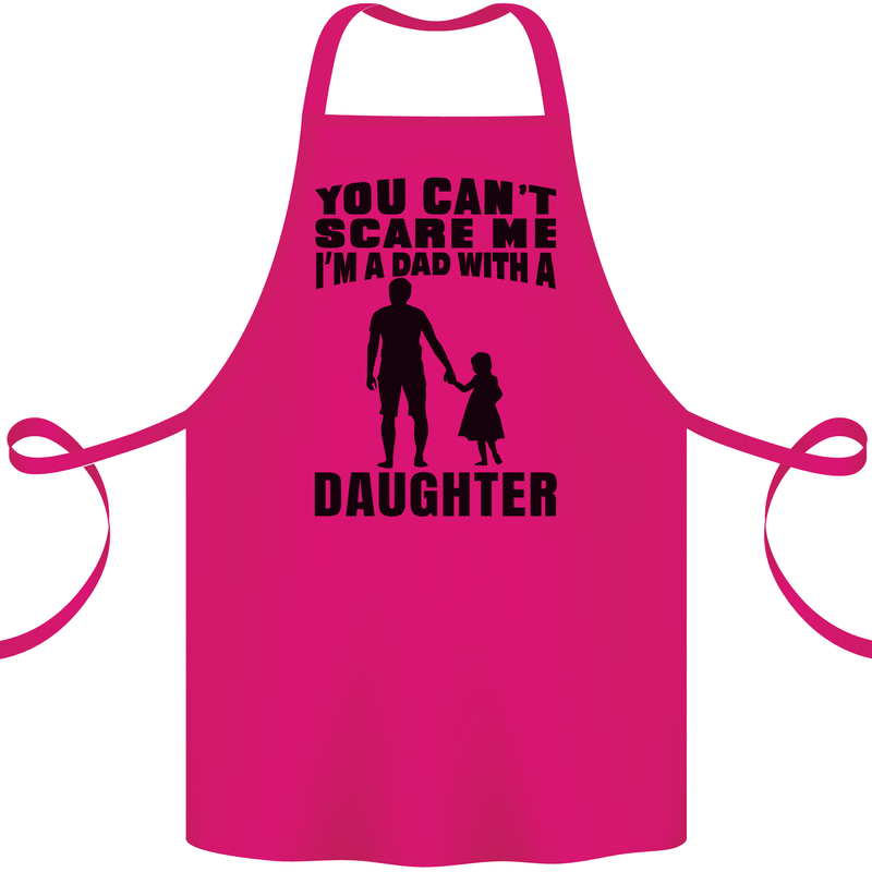 Dad With a Daughter Funny Fathers Day Cotton Apron 100% Organic Pink