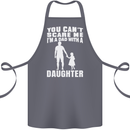 Dad With a Daughter Funny Fathers Day Cotton Apron 100% Organic Steel