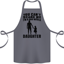 Dad With a Daughter Funny Fathers Day Cotton Apron 100% Organic Steel