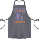 Dad With a Daughter Funny Fathers Day Cotton Apron 100% Organic Steel