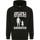 Dad With a Daughter Funny Fathers Day Mens 80% Cotton Hoodie Black