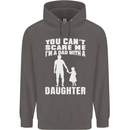 Dad With a Daughter Funny Fathers Day Mens 80% Cotton Hoodie Charcoal