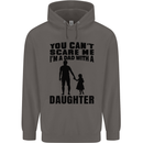 Dad With a Daughter Funny Fathers Day Mens 80% Cotton Hoodie Charcoal