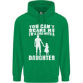 Dad With a Daughter Funny Fathers Day Mens 80% Cotton Hoodie Irish Green