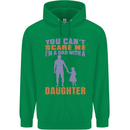 Dad With a Daughter Funny Fathers Day Mens 80% Cotton Hoodie Irish Green