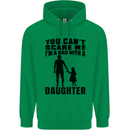 Dad With a Daughter Funny Fathers Day Mens 80% Cotton Hoodie Irish Green