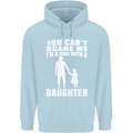 Dad With a Daughter Funny Fathers Day Mens 80% Cotton Hoodie Light Blue