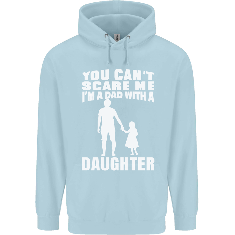 Dad With a Daughter Funny Fathers Day Mens 80% Cotton Hoodie Light Blue