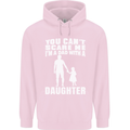 Dad With a Daughter Funny Fathers Day Mens 80% Cotton Hoodie Light Pink