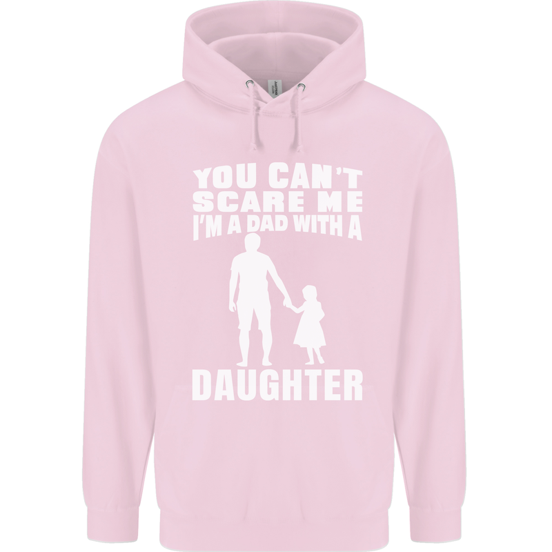 Dad With a Daughter Funny Fathers Day Mens 80% Cotton Hoodie Light Pink