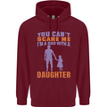 Dad With a Daughter Funny Fathers Day Mens 80% Cotton Hoodie Maroon