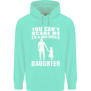 Dad With a Daughter Funny Fathers Day Mens 80% Cotton Hoodie Peppermint