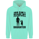 Dad With a Daughter Funny Fathers Day Mens 80% Cotton Hoodie Peppermint