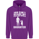 Dad With a Daughter Funny Fathers Day Mens 80% Cotton Hoodie Purple