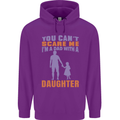 Dad With a Daughter Funny Fathers Day Mens 80% Cotton Hoodie Purple