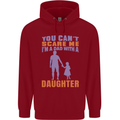 Dad With a Daughter Funny Fathers Day Mens 80% Cotton Hoodie Red