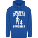 Dad With a Daughter Funny Fathers Day Mens 80% Cotton Hoodie Royal Blue