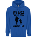 Dad With a Daughter Funny Fathers Day Mens 80% Cotton Hoodie Royal Blue