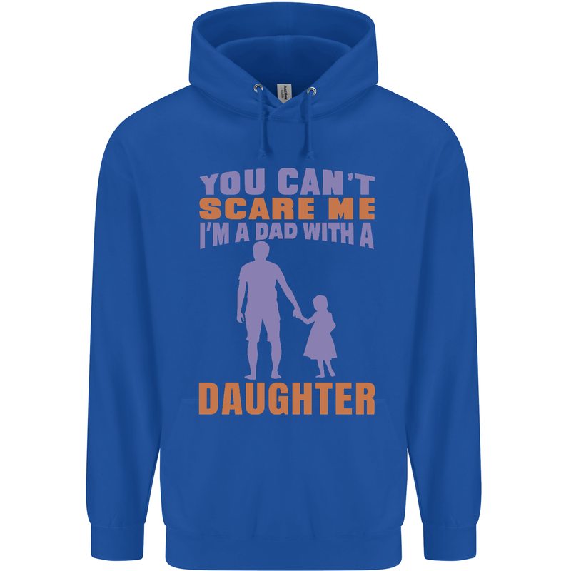 Dad With a Daughter Funny Fathers Day Mens 80% Cotton Hoodie Royal Blue