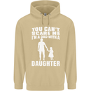 Dad With a Daughter Funny Fathers Day Mens 80% Cotton Hoodie Sand
