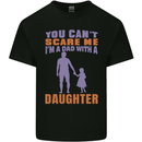 Dad With a Daughter Funny Fathers Day Mens Cotton T-Shirt Tee Top Black