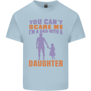 Dad With a Daughter Funny Fathers Day Mens Cotton T-Shirt Tee Top Light Blue