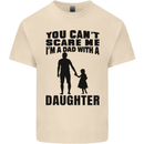 Dad With a Daughter Funny Fathers Day Mens Cotton T-Shirt Tee Top Natural