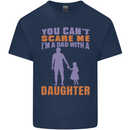 Dad With a Daughter Funny Fathers Day Mens Cotton T-Shirt Tee Top Navy Blue