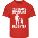 Dad With a Daughter Funny Fathers Day Mens Cotton T-Shirt Tee Top Red
