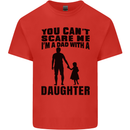 Dad With a Daughter Funny Fathers Day Mens Cotton T-Shirt Tee Top Red