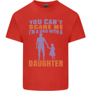 Dad With a Daughter Funny Fathers Day Mens Cotton T-Shirt Tee Top Red