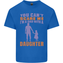 Dad With a Daughter Funny Fathers Day Mens Cotton T-Shirt Tee Top Royal Blue