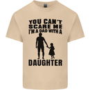 Dad With a Daughter Funny Fathers Day Mens Cotton T-Shirt Tee Top Sand