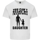 Dad With a Daughter Funny Fathers Day Mens Cotton T-Shirt Tee Top White