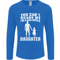Dad With a Daughter Funny Fathers Day Mens Long Sleeve T-Shirt Royal Blue
