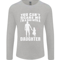 Dad With a Daughter Funny Fathers Day Mens Long Sleeve T-Shirt Sports Grey