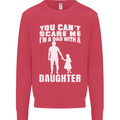 Dad With a Daughter Funny Fathers Day Mens Sweatshirt Jumper Heliconia