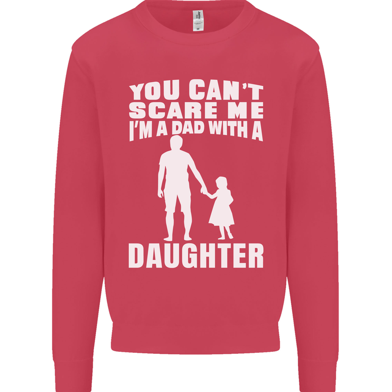 Dad With a Daughter Funny Fathers Day Mens Sweatshirt Jumper Heliconia