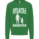 Dad With a Daughter Funny Fathers Day Mens Sweatshirt Jumper Irish Green