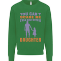 Dad With a Daughter Funny Fathers Day Mens Sweatshirt Jumper Irish Green