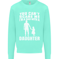 Dad With a Daughter Funny Fathers Day Mens Sweatshirt Jumper Peppermint