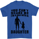 Dad With a Daughter Funny Fathers Day Mens T-Shirt Cotton Gildan Royal Blue