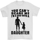 Dad With a Daughter Funny Fathers Day Mens T-Shirt Cotton Gildan White